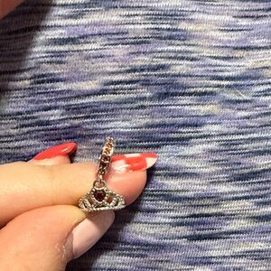 Elegant Silver Crown Charm Bracelet